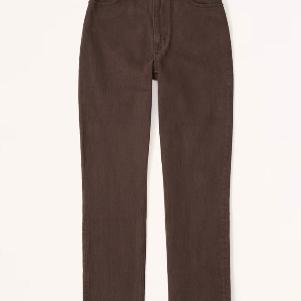 Abercrombie & Fitch Curve Love Ultra High Rise Denim 90s Straight SHORT